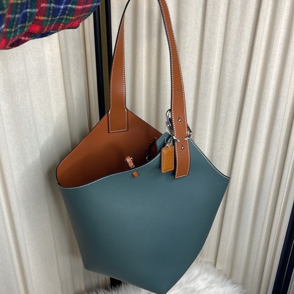 NEW! LEATHER SHOULD BAG WITH COSMETIC BAG ‘CELESTE’ - Picture 15 of 15